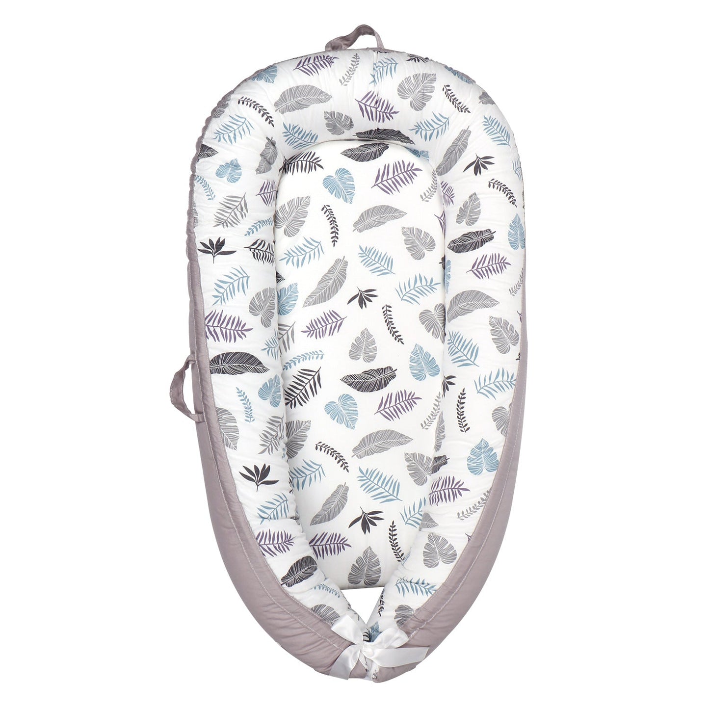Grey cloud pattern breathable newborn sleeper cushion
