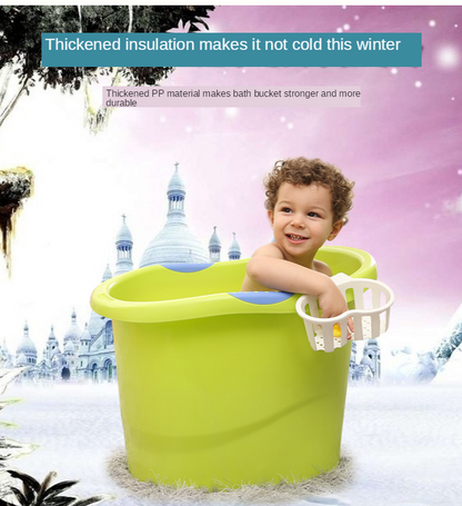 Children's Bath Bucket | Can Sit Thick Baby Bathtub