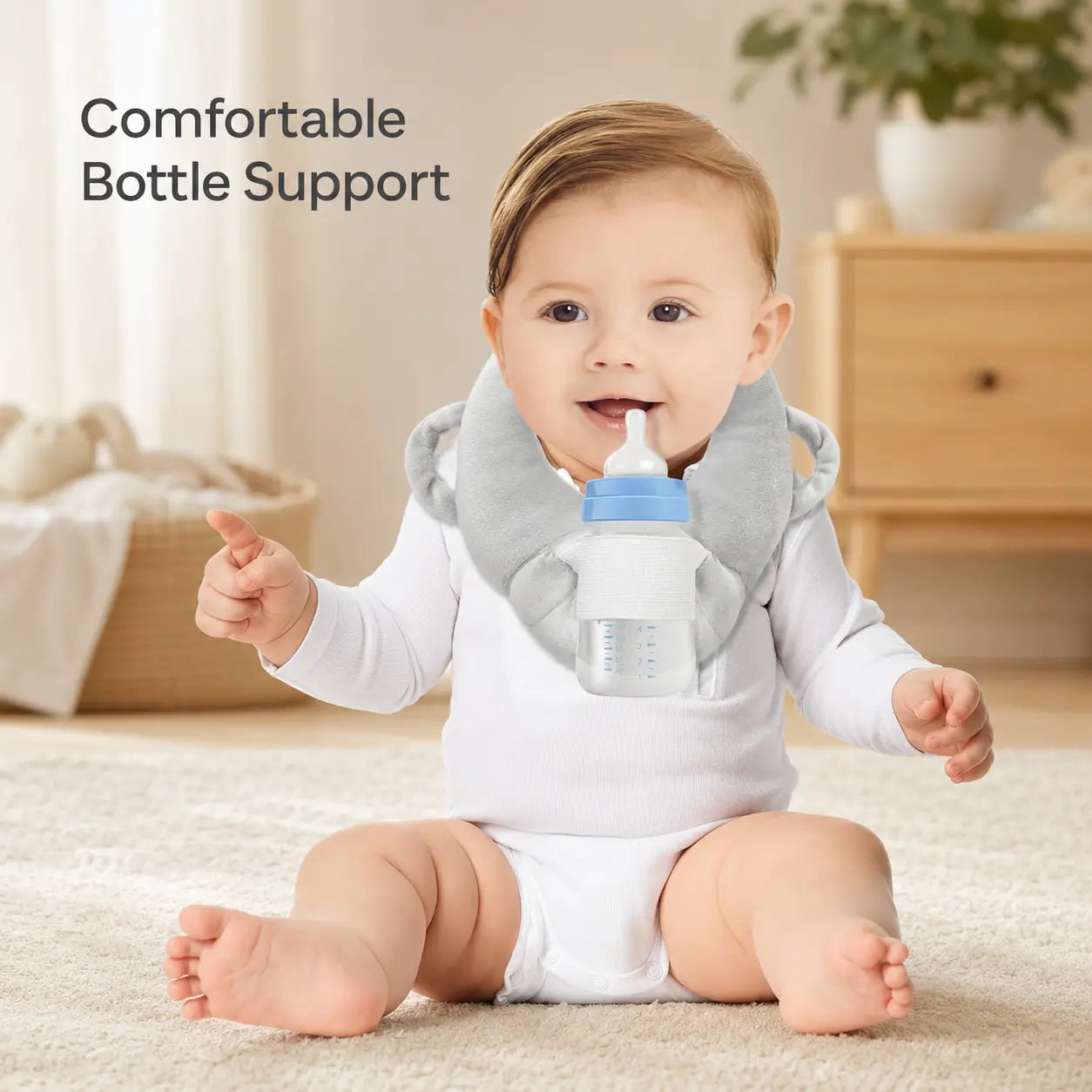 Hands-Free Baby Bottle Holder