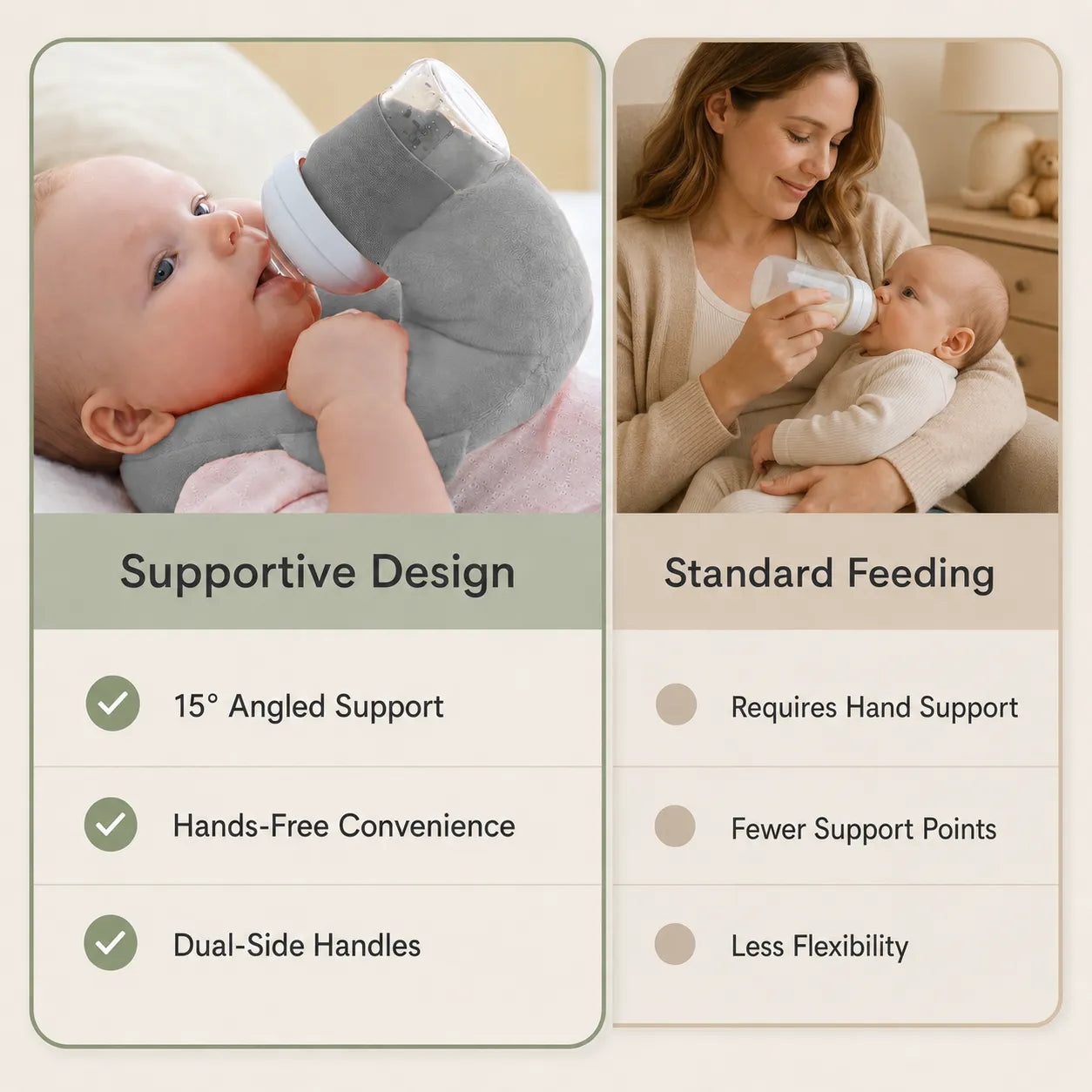 Hands-Free Baby Bottle Holder