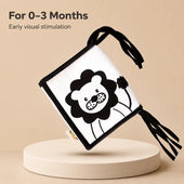 High Contrast Black White Baby Cloth Book