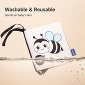 High Contrast Black White Baby Cloth Book