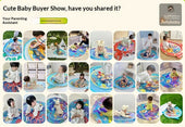 Inflatable baby duck tummy time water mat with colorful sensory design, portable storage, air pump, and indoor outdoor play features for infants and toddlers.