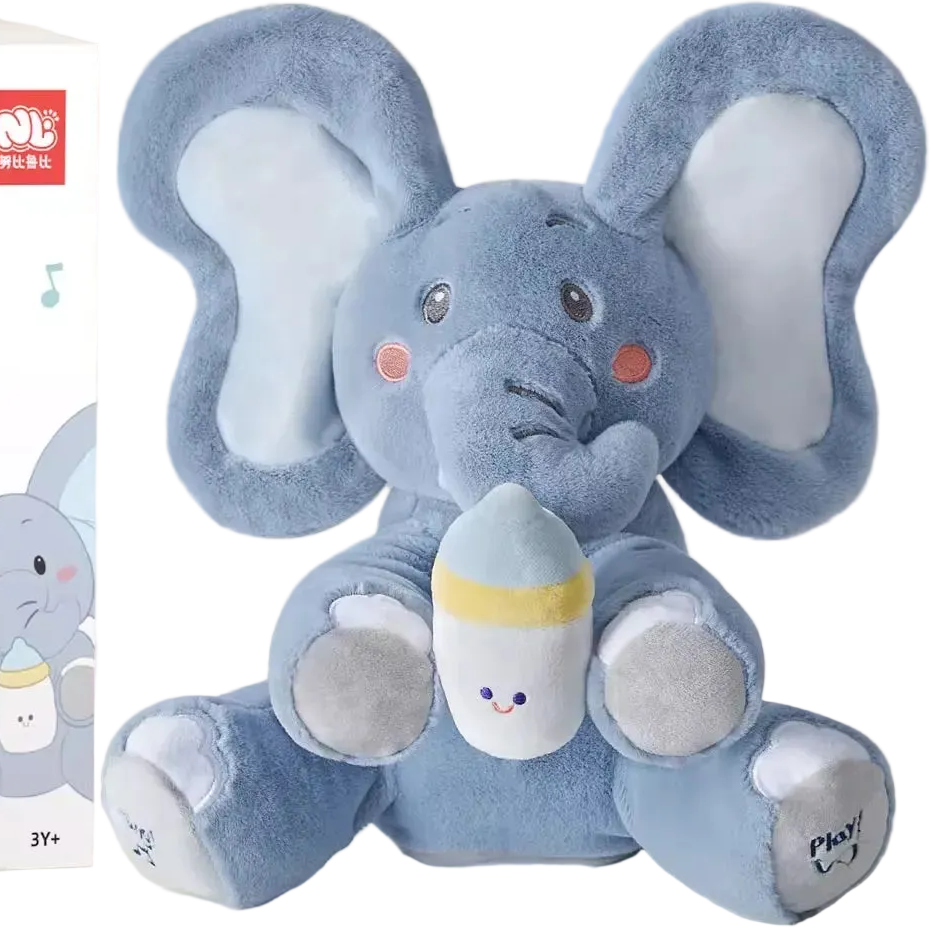 MEACAOFG Peekaboo Baby Bear Toy - Interactive Hide & Seek Plush Toy for Infants