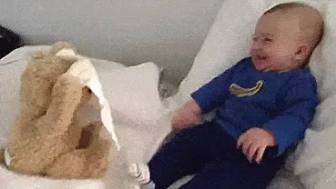 MEACAOFG Peekaboo Baby Bear Toy - Interactive Hide & Seek Plush Toy for Infants