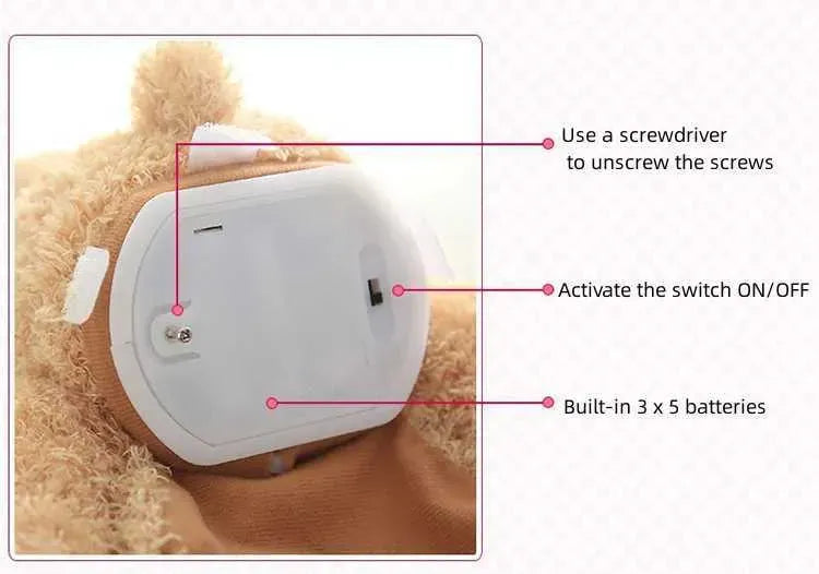 MEACAOFG Peekaboo Baby Bear Toy - Interactive Hide & Seek Plush Toy for Infants