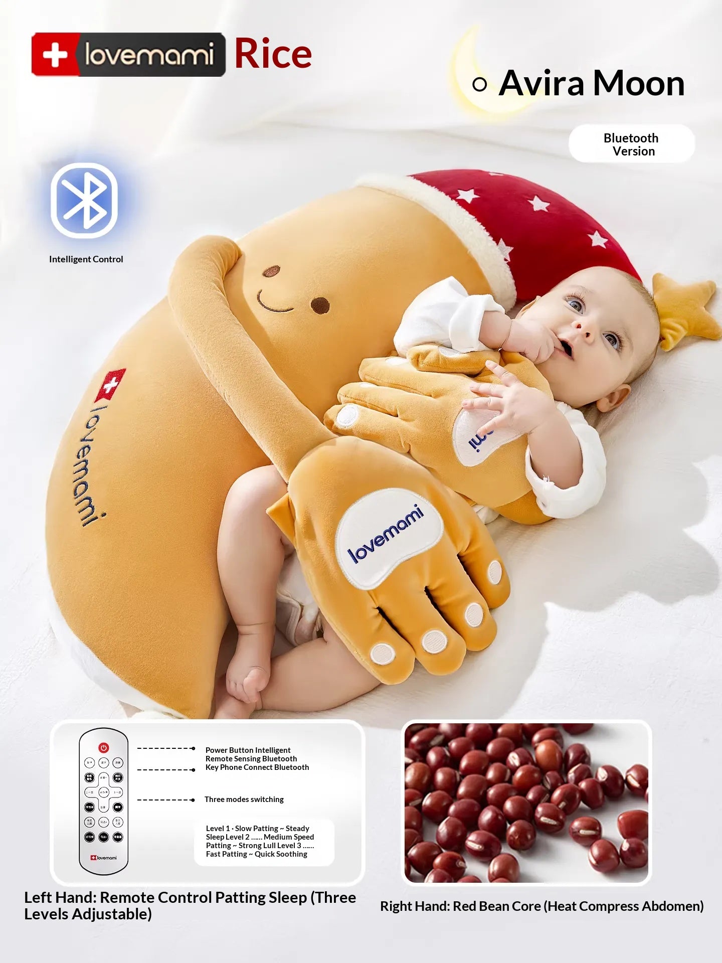 MEACAOFG™ Baby Banana Teether - Safe Silicone Teething Toy for Infants 0-12 Months moon