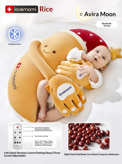 MEACAOFG™ Baby Banana Teether - Safe Silicone Teething Toy for Infants 0-12 Months moon