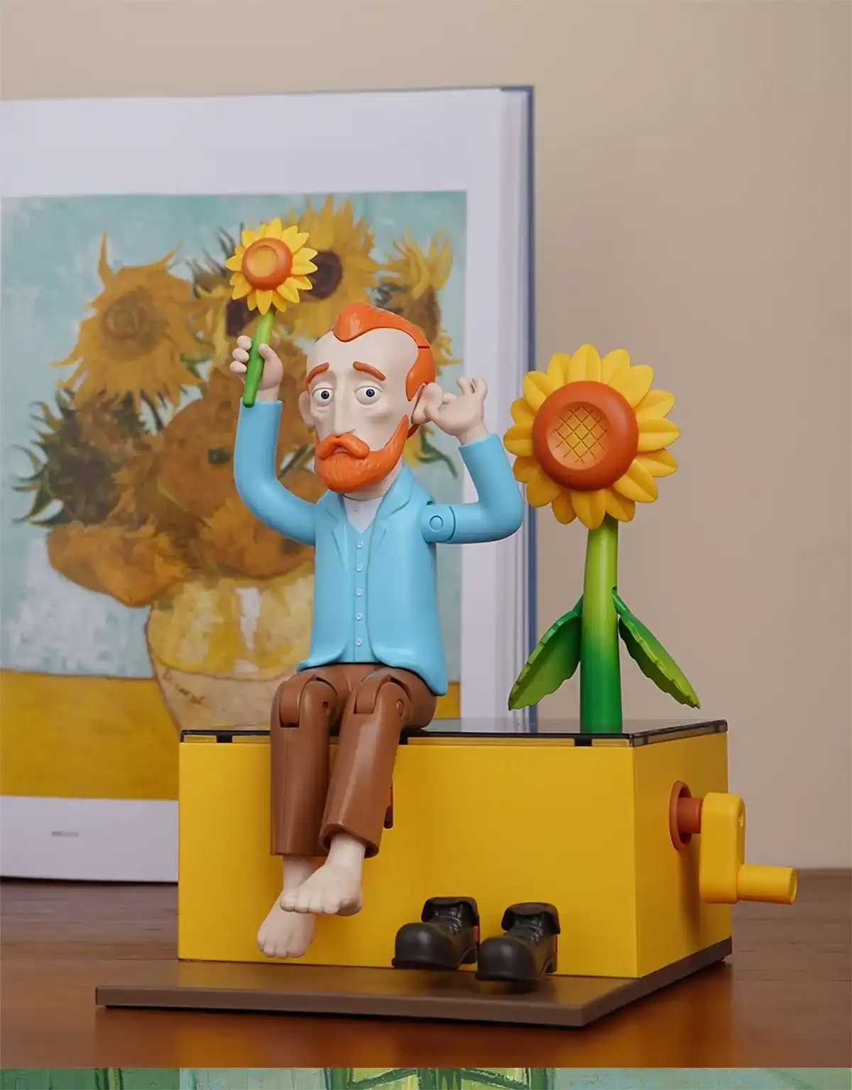 Mobile Toys M-SKU-20200239 Vincent Willem van Gogh Mobile Art Trend Play Figure Model 20CM Children's and Adult Birthday Gift - MEACAOFG