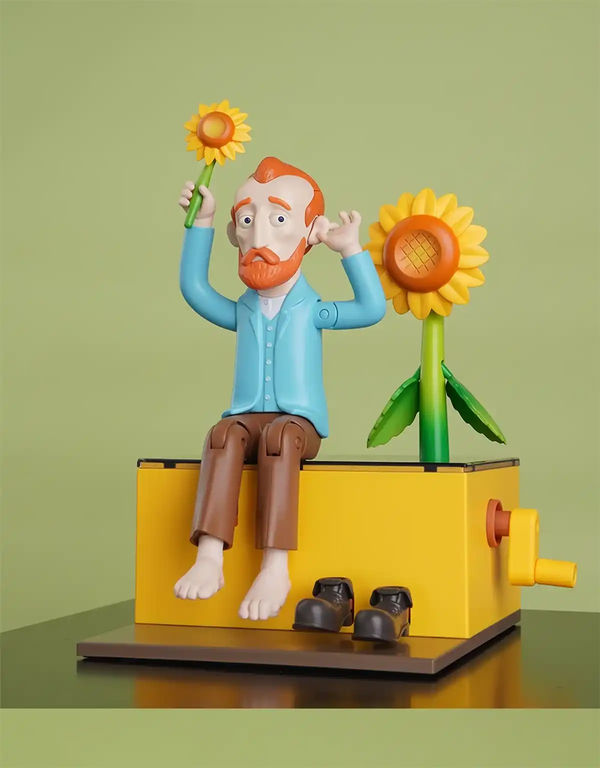 Mobile Toys M-SKU-20200239 Vincent Willem van Gogh Mobile Art Trend Play Figure Model 20CM Children's and Adult Birthday Gift - MEACAOFG
