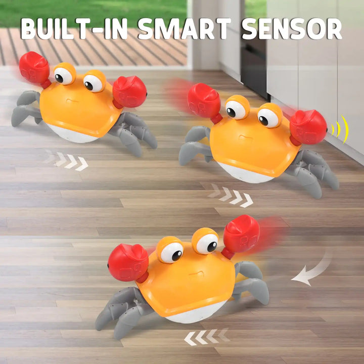 Crab toys Kids Induction Escape Crab Octopus Crawling Toy Baby Electronic Pets Musical Toys Educational Toddler Moving Toy Christmas Gift - MEACAOFG