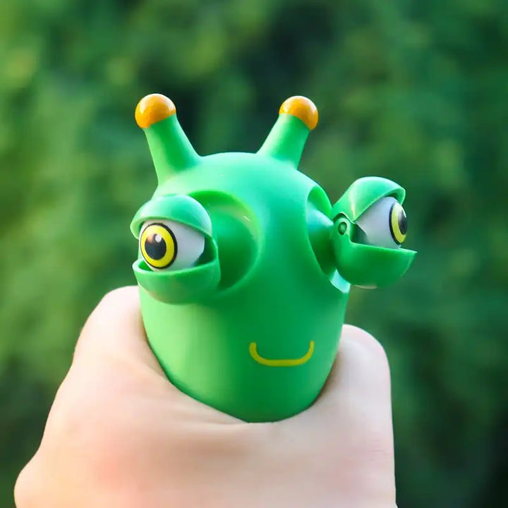 Funny Eyeball Burst Squeeze Toy Green Eye Caterpillar Pinch Toys Adult Kids Stress Relief Fidget Toy Creative Decompression Toy - MEACAOFG