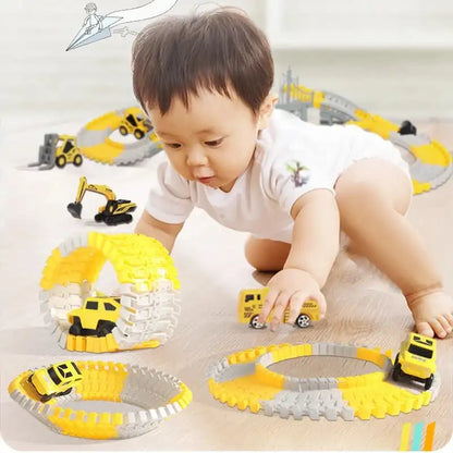 Children Electric Track Toy Car Engineering Car Kids Educational Toys Railway Racing Track Car Train Toys for Children Birthday - AliExpress - MEACAOFG