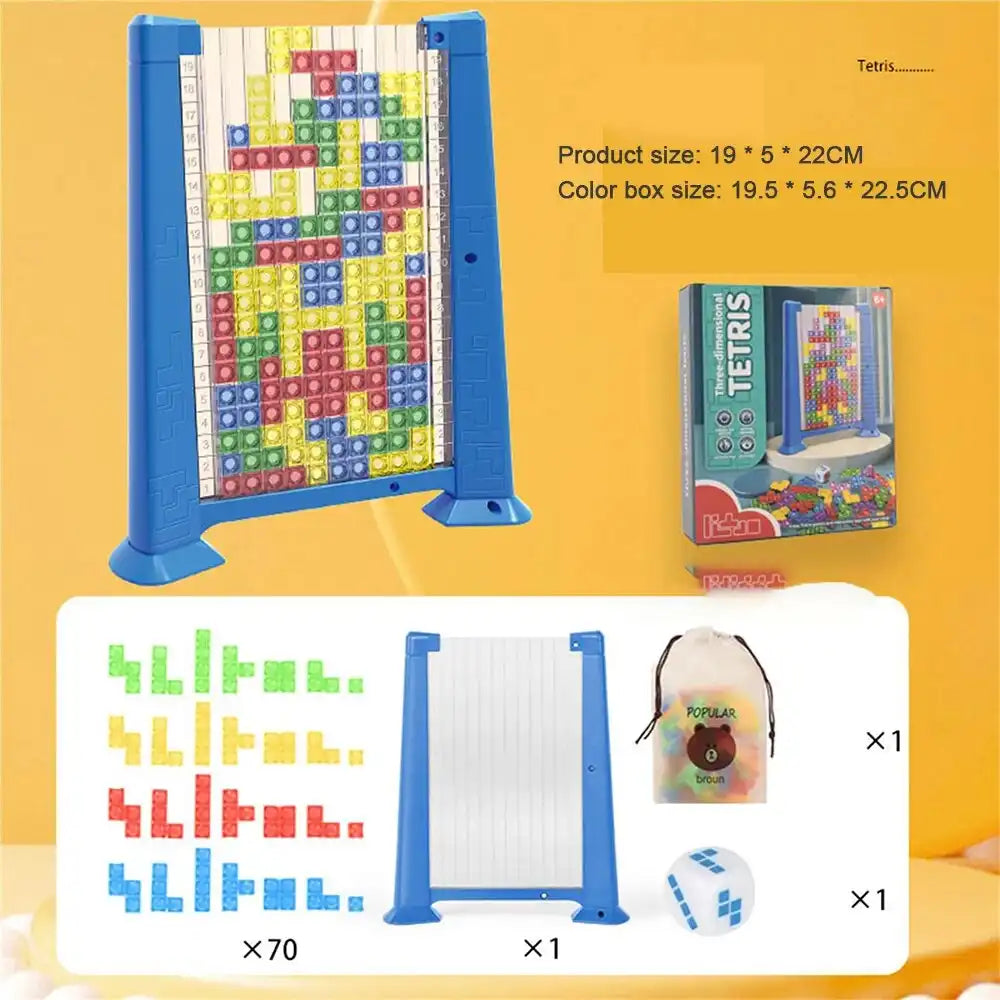 2023 Children‘s Toy Wooden 3D three-dimensional Tetris Puzzle Puzzle for Children's Early Education Puzzle Thinking Game Blocks - AliExpress - MEACAOFG