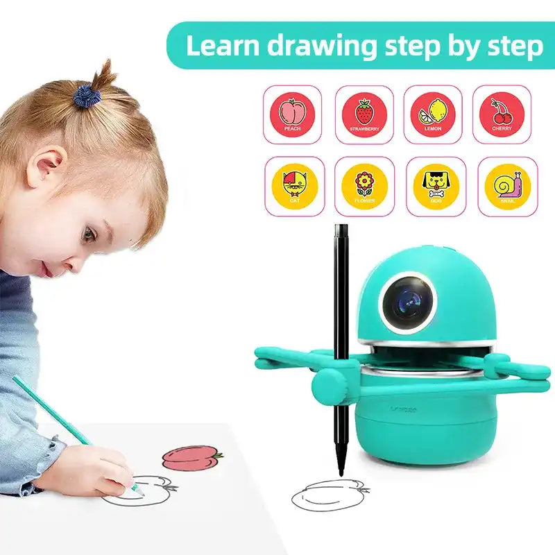 Kids Innovative Drawing Robot Technology Automatic Painting Learning Art Training Machine Intelligece Toys Quincy Robot Artist - MEACAOFG