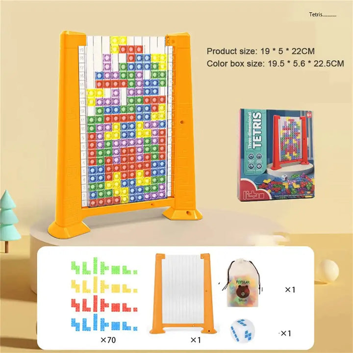 2023 Children‘s Toy Wooden 3D three-dimensional Tetris Puzzle Puzzle for Children's Early Education Puzzle Thinking Game Blocks - AliExpress - MEACAOFG