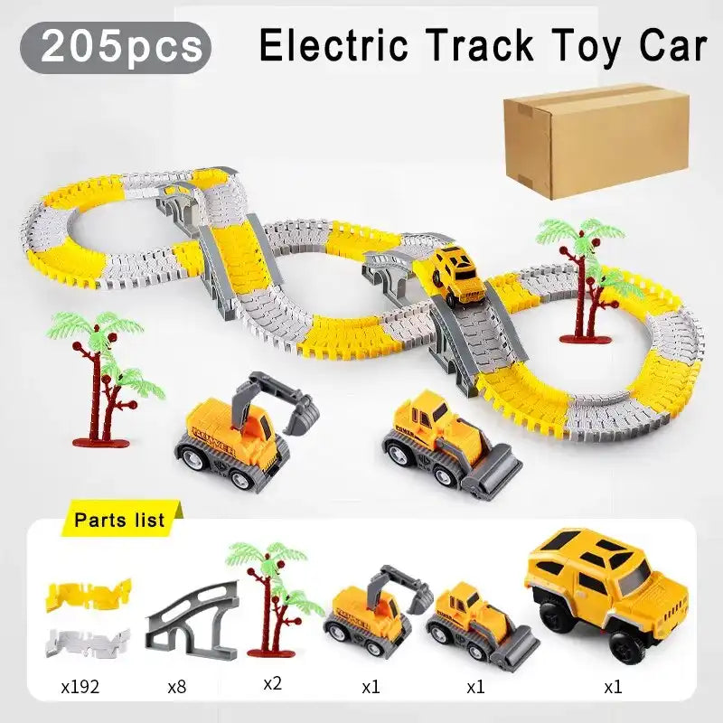 Children Electric Track Toy Car Engineering Car Kids Educational Toys Railway Racing Track Car Train Toys for Children Birthday - AliExpress - MEACAOFG