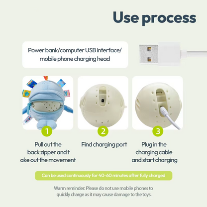 Instructions for using a Jollybaby product with images and text on a white background