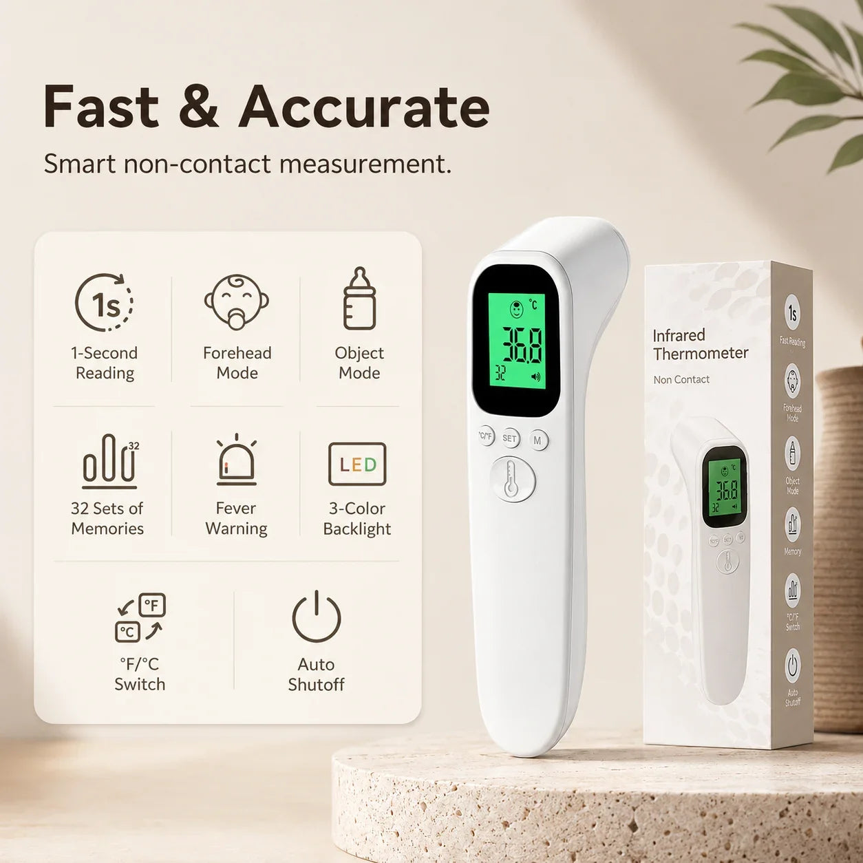 Non-Contact Digital Infrared Thermometer