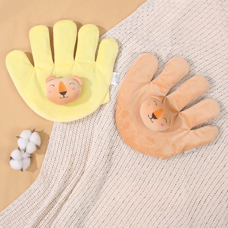 Baby Sleep Palm Hand Shaped Red Bean Filling Plush Electric Toy