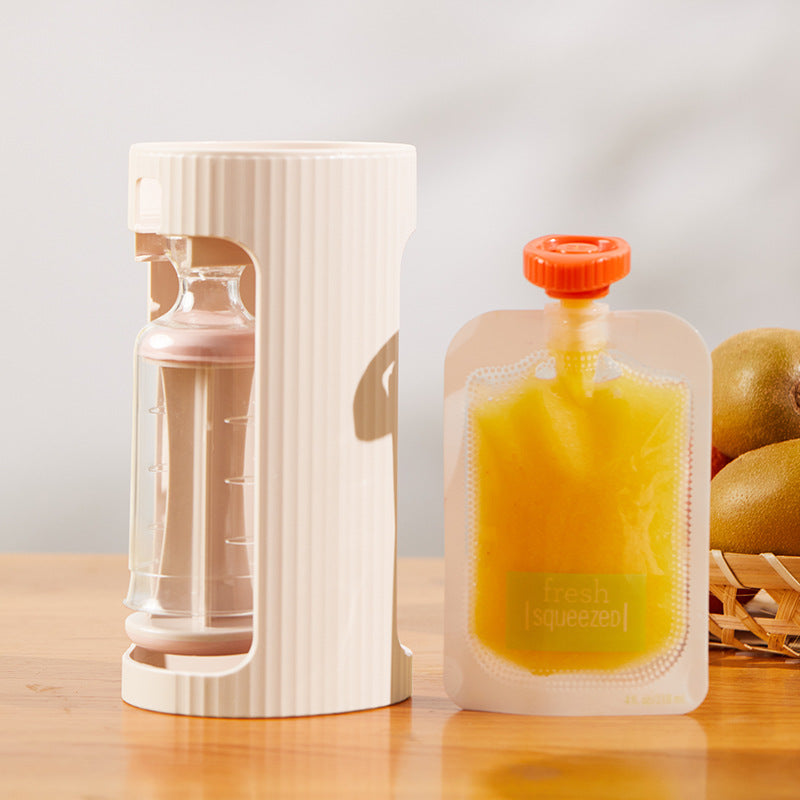 Squeeze Station for Baby Puree Food Storage