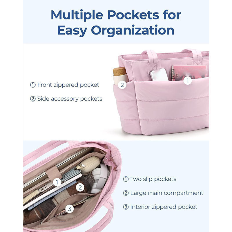 Lightweight Puffer Mommy Diaper Tote Bag
