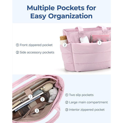 Lightweight Puffer Mommy Diaper Tote Bag