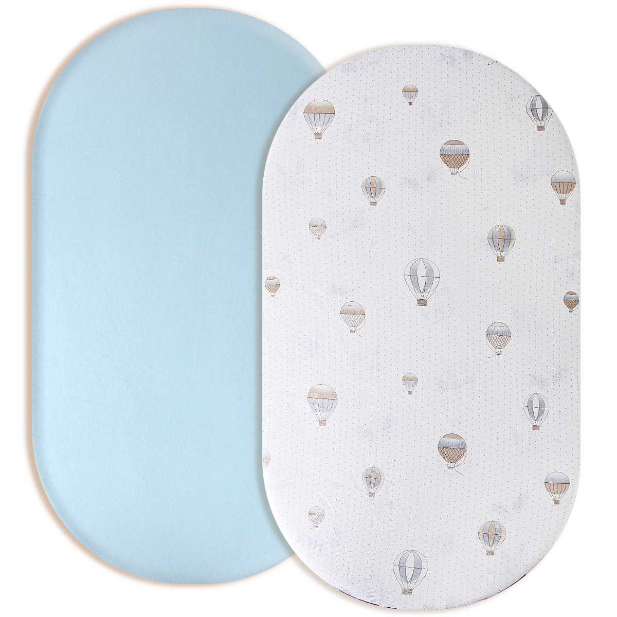 Baby Knitted Cotton Fitted Bed Sheet-2Pack