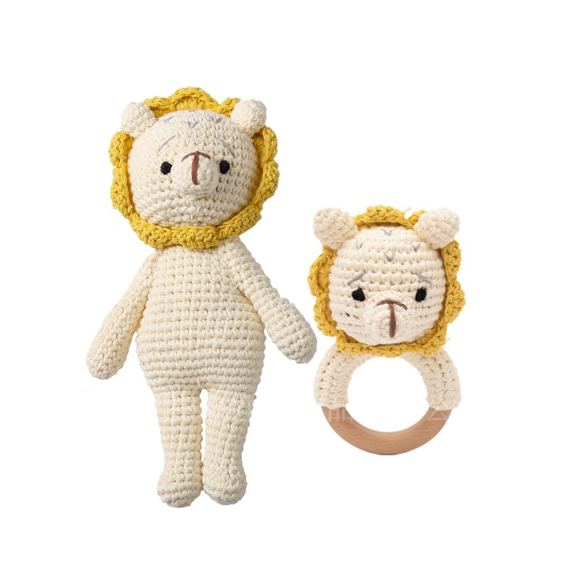 Hand Crocheted Animal Rattle Set