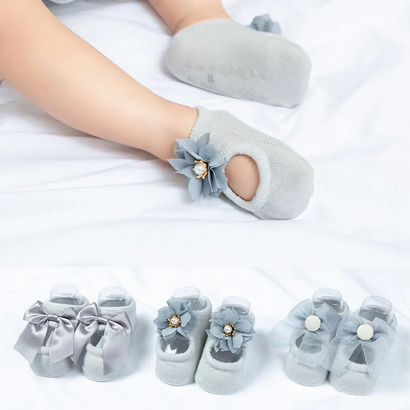 Non-Slip Baby Socks-3 Pairs
