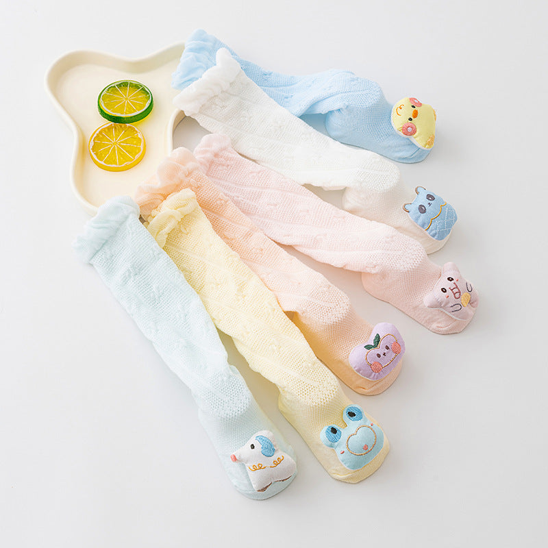 Newborn baby pure cotton summer socks