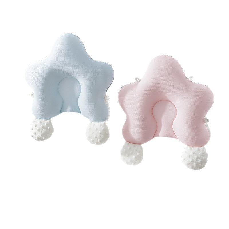 Star-Shaped Adjustable Baby Head Shaping Pillow with Patting Hands
