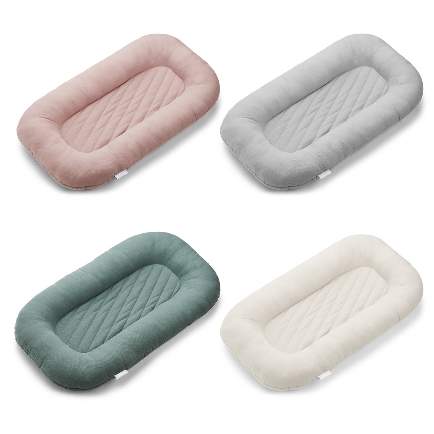 Ultra-Soft Striped Infant Lounger Bed