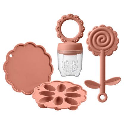 Sunflower Silicone Baby Feeding Set
