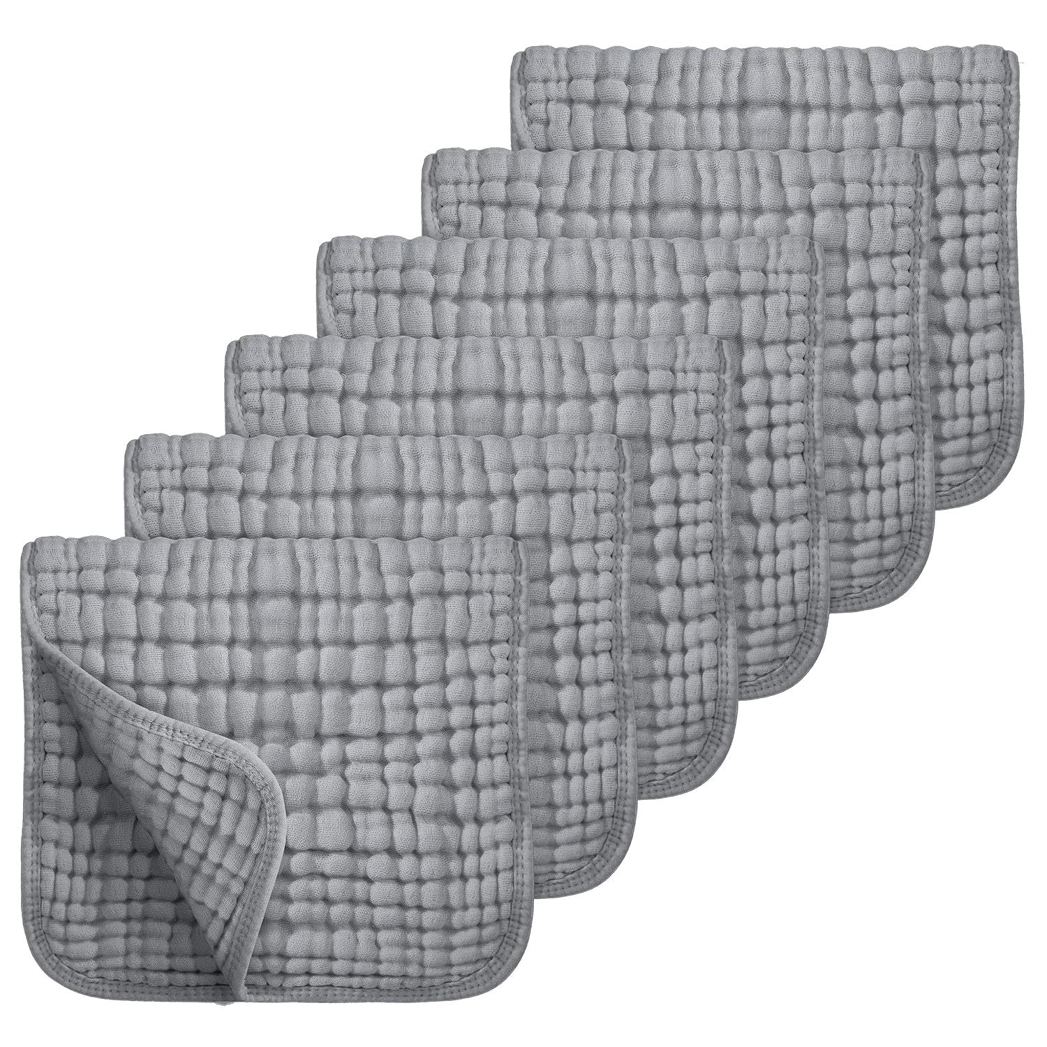 100% Cotton Baby Burping Cloth-6 Pack