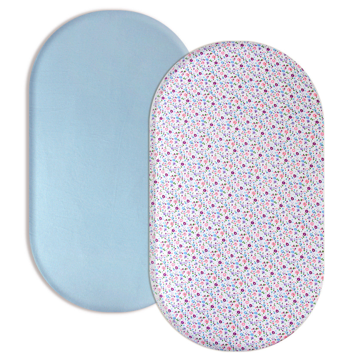 Baby Knitted Cotton Fitted Bed Sheet-2Pack