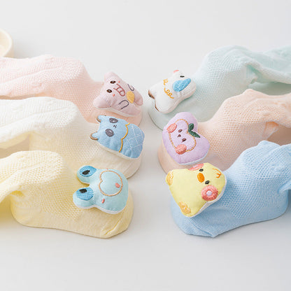 Newborn baby pure cotton summer socks