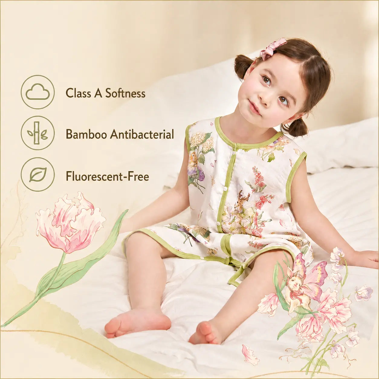 Organic Bamboo Muslin Baby Sleep Sack