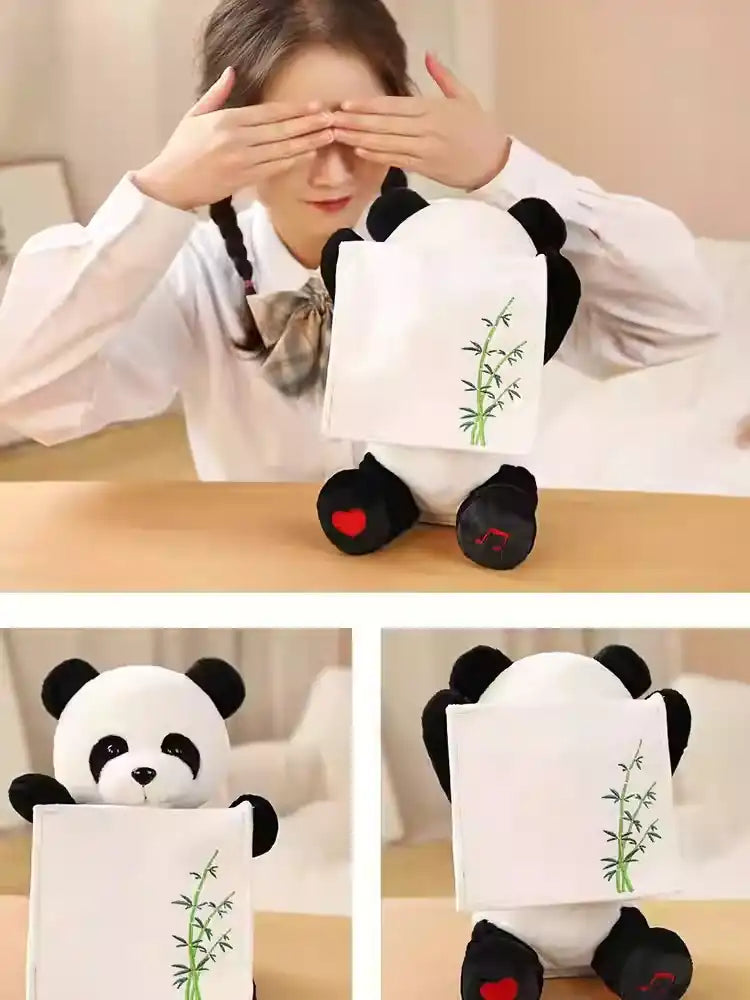 Panda playing with baby toy-MEACAOFG