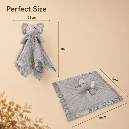 Plush Minky Dot Baby Security Blanket