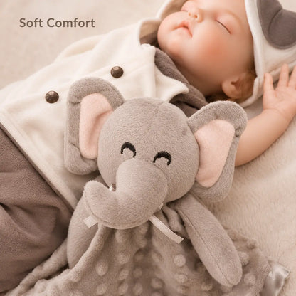Plush Minky Dot Baby Security Blanket