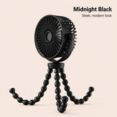 Portable Anti-Pinch Baby Stroller Fan