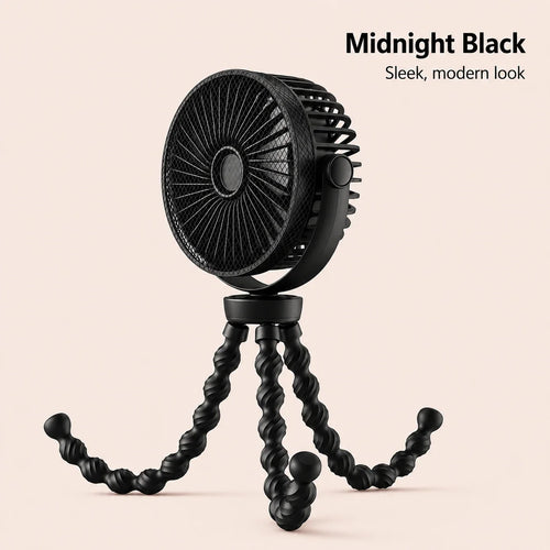 Portable Anti-Pinch Baby Stroller Fan
