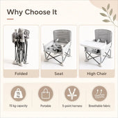 Portable Foldable Booster Seat for Toddlers