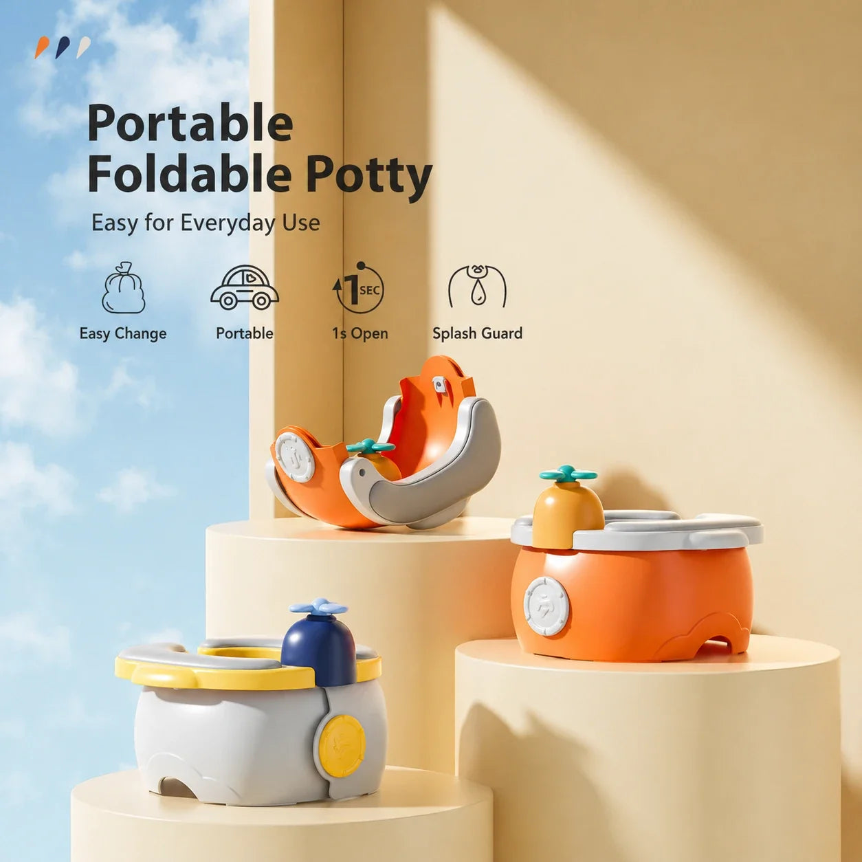 Portable Folding Travel Toddler Potty Chair