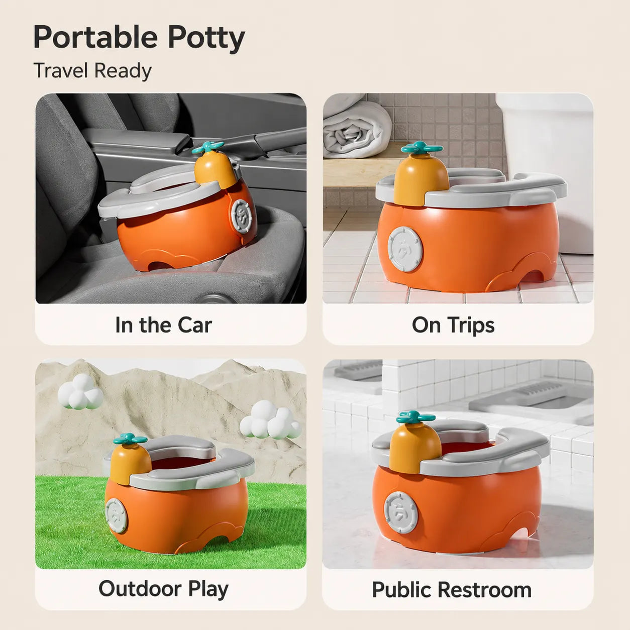 Portable Folding Travel Toddler Potty Chair