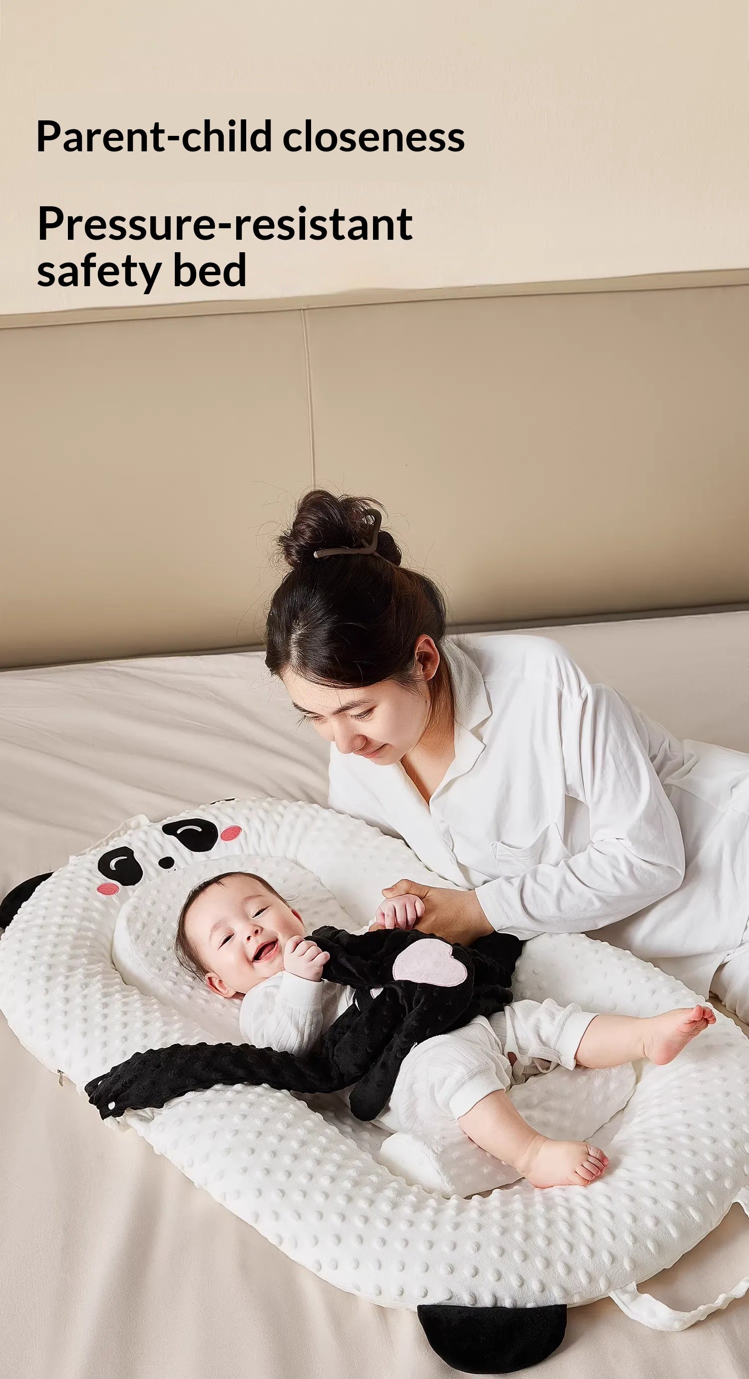 Premium Baby Soothing Bed - Portable Infant Sleep Comfort Bassinet with Gentle Rocking Motion