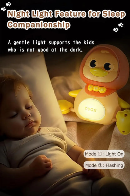 Premium Sleeping Duck Baby Toy - Soft Plush Educational Comfort Toy for Infants 0-3 Years