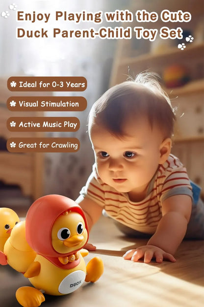 Premium Sleeping Duck Baby Toy - Soft Plush Educational Comfort Toy for Infants 0-3 Years