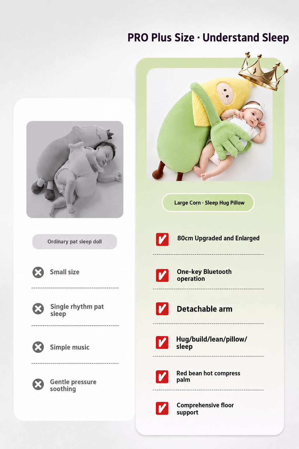 MEACAOFGsmart baby soothing toy mimicking a mother's hand patting a sleeping newborn for better sleep 